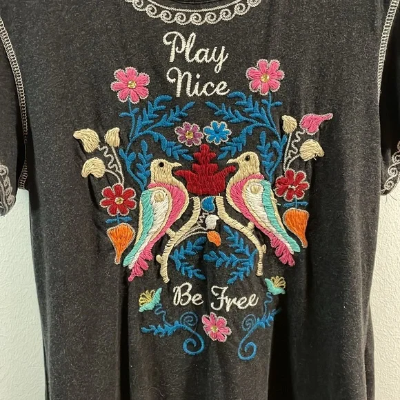 Double D Ranch Embroidered Tunic Top - Picture 2 of 11